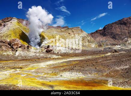 White Island Volcano, Nuova Zelanda Foto Stock