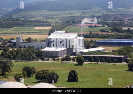 Impianto di incenerimento dei rifiuti TREA nel parco industriale di Eschbach Foto Stock