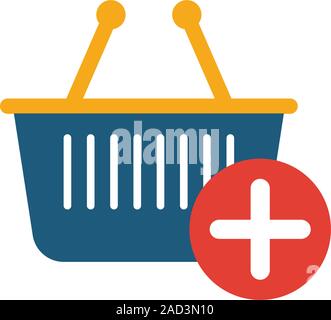 Aggiungi al carrello icon set. Quattro elementi in diversi stili da online marketing raccolta di icone. Creative aggiungi al carrello icone riempito, bordato e colorato Illustrazione Vettoriale