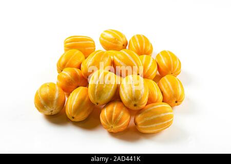 Melone coreana su sfondo bianco in Corea Foto Stock