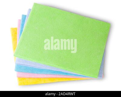 Multicolore di stracci per la pulizia Foto Stock