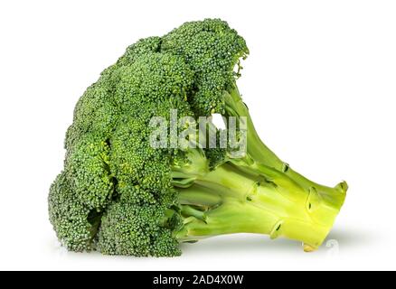 Grandi infiorescenze di broccoli freschi giacente Foto Stock