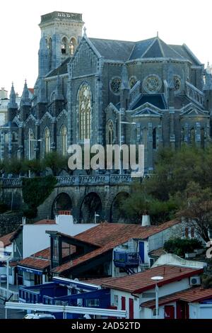 Chiesa Sainte-Eugenie, Biarritz, Pyrénées-Atlantiques, Pyrenees-Atlantique, Francia Foto Stock