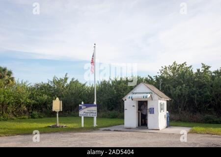 L ufficio postale Ochopee, Florida, considerato il più piccolo ufficio postale negli Stati Uniti. Foto Stock