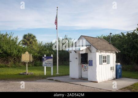 L ufficio postale Ochopee, Florida, considerato il più piccolo ufficio postale negli Stati Uniti. Foto Stock