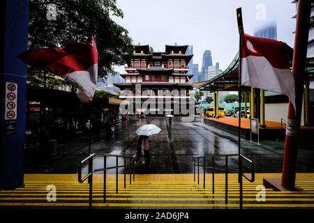 Dente del Buddha reliquia tempio in Singapore Foto Stock