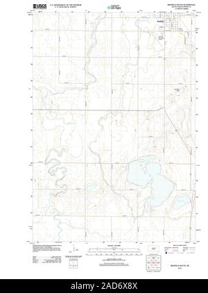 USGS TOPO Map South Dakota SD Redfield Sud 20120608 TM il restauro Foto Stock