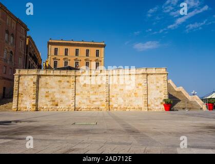 Casteddu (significato quartiere del Castello di Cagliari (HDR) Foto Stock