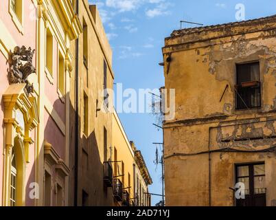 Quartiere di Castello di Cagliari (hdr) (HDR) Foto Stock