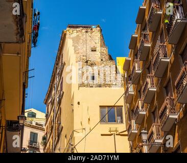 Quartiere di Castello di Cagliari (HDR) Foto Stock