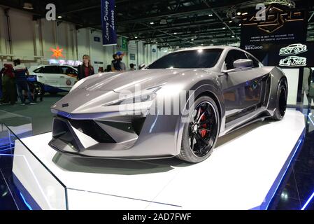 DUBAI, Emirati Arabi Uniti - 16 novembre: il famigerato Zedro sportscar su Dubai Motor Show 2019 Il 16 novembre 2019 Foto Stock