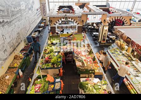 Sorge nella storica kleinmarkthalle frankfurt am main Germania Foto Stock