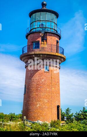 La famosa testa Gay luce in Cape Cod Martha's Vineyard, Massachusetts Foto Stock