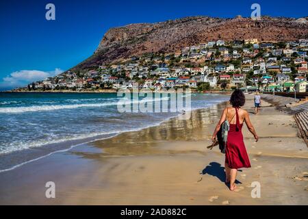 Sud Africa, spiaggia a piedi Foto Stock