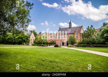 Una splendida vista del campus, mentre facendo una passeggiata all'interno della cattedrale di Notre Dame Foto Stock