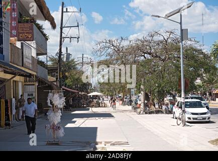 Main Street a Tulum quintana roo mexico Foto Stock