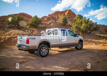 Il famoso off-road Ford veicolo in Kodachrome Basin Parco dello stato Foto Stock