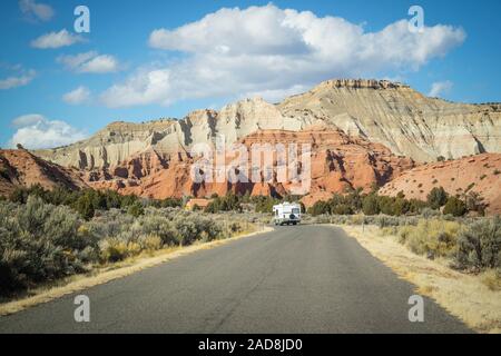 Un impressionante paesaggio da Kodachrome Basin Parco dello stato Foto Stock