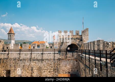 Castello Kamerlengo e fortezza a Trogir, Croazia Foto Stock