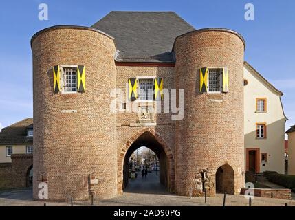 Aachen gate, Bergheim, Renania settentrionale-Vestfalia, Germania, Europa Foto Stock