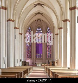 Ueberwasserkirche, vista interna, Muenster, Renania settentrionale-Vestfalia, Germania, Europa Foto Stock