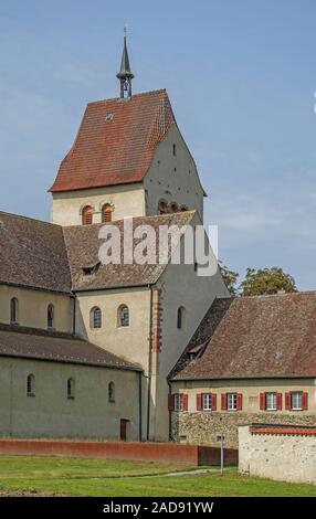 Minster Santa Maria e Markus, isola di Reichenau, il lago di Costanza Foto Stock