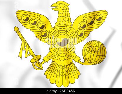 3D Imperial emblema dell impero coreano. 3D'illustrazione. Foto Stock