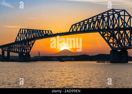 Diamond Fuji Tokyo Gate Bridge Foto Stock