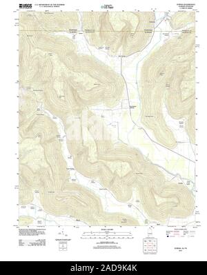 USGS TOPO Map Tennessee AL 20111003 Eureka TM il restauro Foto Stock