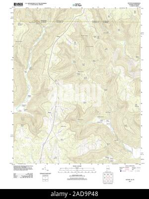 USGS TOPO Map Tennessee AL Hytop 20110927 TM il restauro Foto Stock