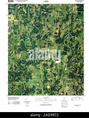 USGS TOPO Map Tennessee AL Lexington 20100429 TM il restauro Foto Stock