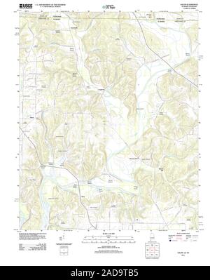 USGS TOPO Map Tennessee AL Salem 20111003 TM il restauro Foto Stock