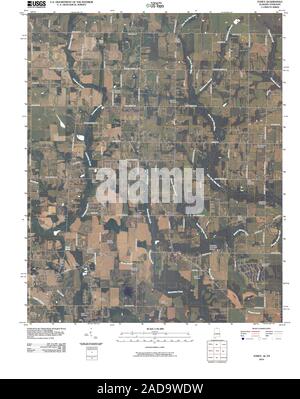 USGS TOPO Map Tennessee AL Toney 20100426 TM il restauro Foto Stock