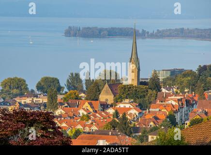 Rorschach con Herz-Jesu- Chiesa, Canton San Gallo Foto Stock