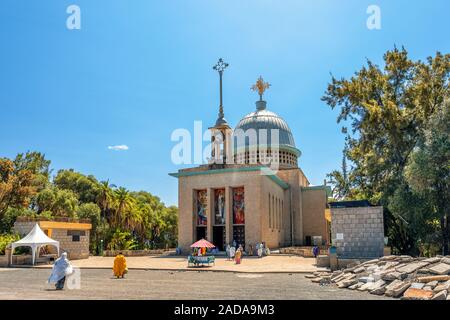 Debre Libanos, monastero in Etiopia Foto Stock