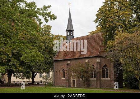 Cappella del Castello Struenkede, Herne, la zona della Ruhr, Renania settentrionale-Vestfalia, Germania, Europa Foto Stock