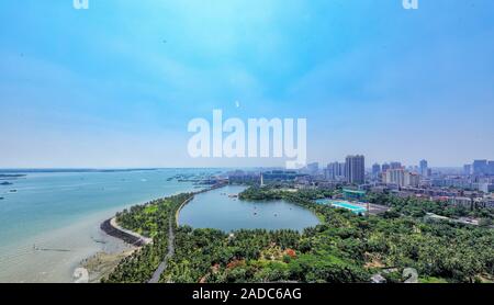 Guangdong zhanjiang vista corridoio di mare Foto Stock