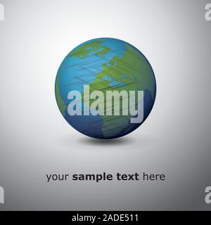 Vettore di progettazione Globe di terra Illustrazione Vettoriale