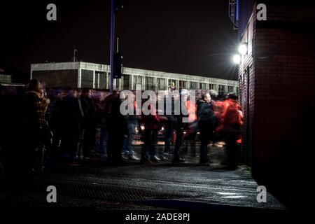 27/11/2019 The Hawthorns football Stadium casa a West Bromwich Albion precedendo la partita contro la città di Bristol guardato da 22,197 sostenitori. Foto Stock