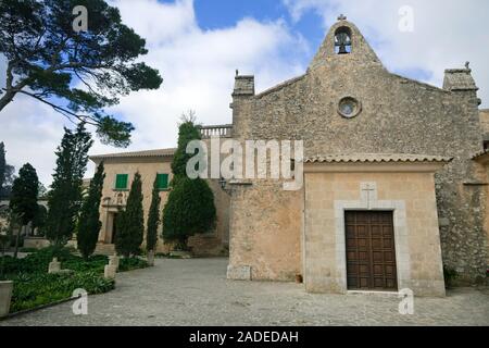 Santuari de Nostra Senyora de cura, monastero del Puig de Randa, tra Algaida und Llucmajor, Maiorca, isole Baleari, Spagna Foto Stock