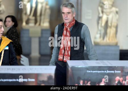 Madrid, Spagna. 04 Dic, 2019. Jeremy Irons durante la premiere "pittori e re del Prado a Madrid, mercoledì 4 dicembre 2019 Credit: CORDON PREMERE/Alamy Live News Foto Stock