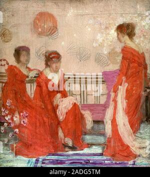 James McNeill Whistler, armonia nella carne e di colore rosso, pittura, circa 1869 Foto Stock