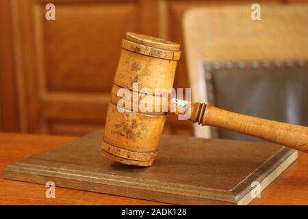 Martello di giustizia Foto Stock