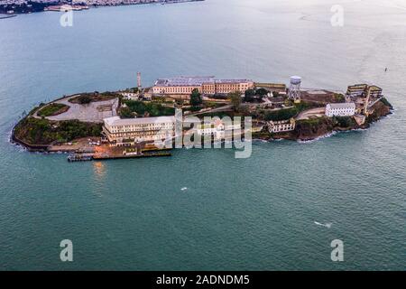 Isola di Alcatraz a San Francisco, CA, Stati Uniti d'America Foto Stock