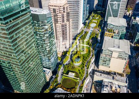 Salesforce Park, Transbay Transit Centre, San Francisco, CA, Stati Uniti d'America Foto Stock