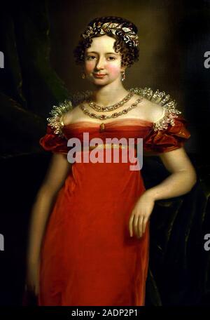 Granduchessa Maria Pavlovna ( sorella della Regina Anna Pavlova dei Paesi Bassi 1822 di George Dawe , Gioielli della corte imperiale russa, XVIII-XIX secolo, Russia. Foto Stock