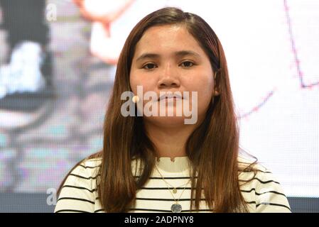 Madrid, Spagna. 04 Dic, 2019. Philippine attivista ambientale Marinel Sumook foto durante una conferenza tenutasi a Madrid. (Foto di Jorge Sanz/Pacific Stampa) Credito: Pacific Press Agency/Alamy Live News Foto Stock