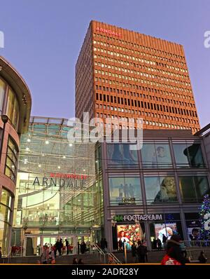 The Arndale Shopping Centre, FootAsylum, Manchester, Inghilterra, Regno Unito, M4 3AB Foto Stock