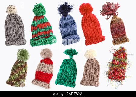 Diversi piccoli bobble caps Foto Stock