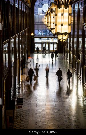 Arcade al Fisher Building, un grattacielo landmark si trova a 3011 West Grand Boulevard nel nuovo centro area di Detroit. Gli ornati 30-story buil Foto Stock